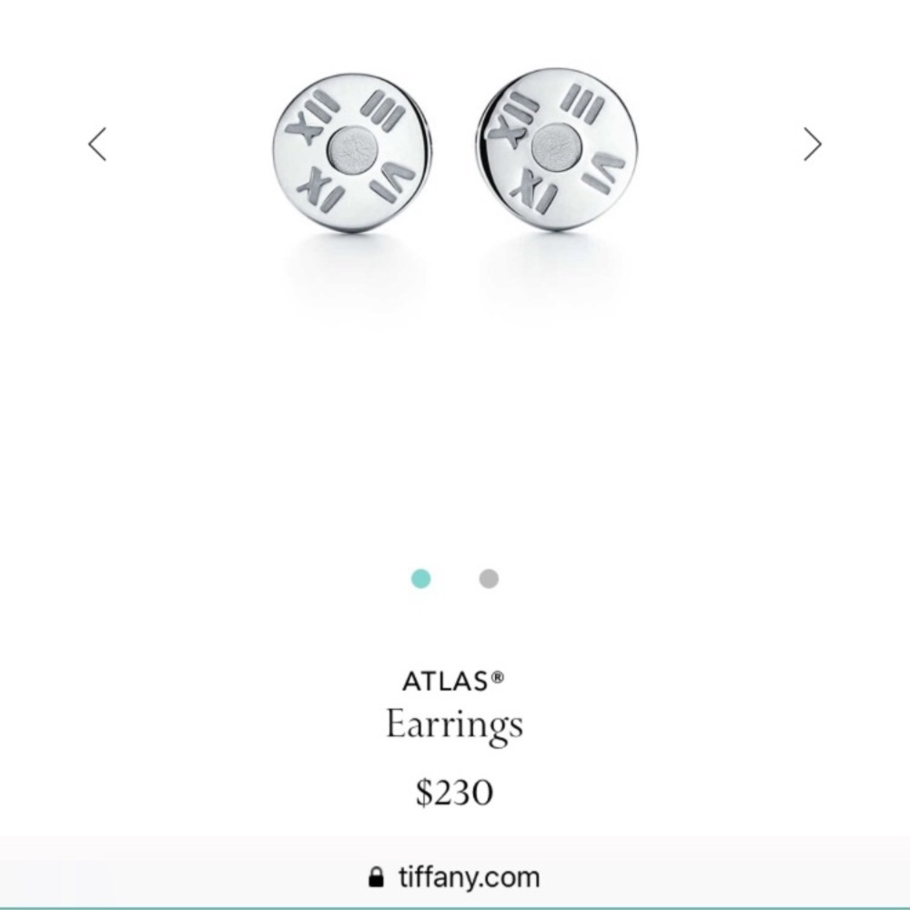 Tiffany & Co Atlas stud earrings
